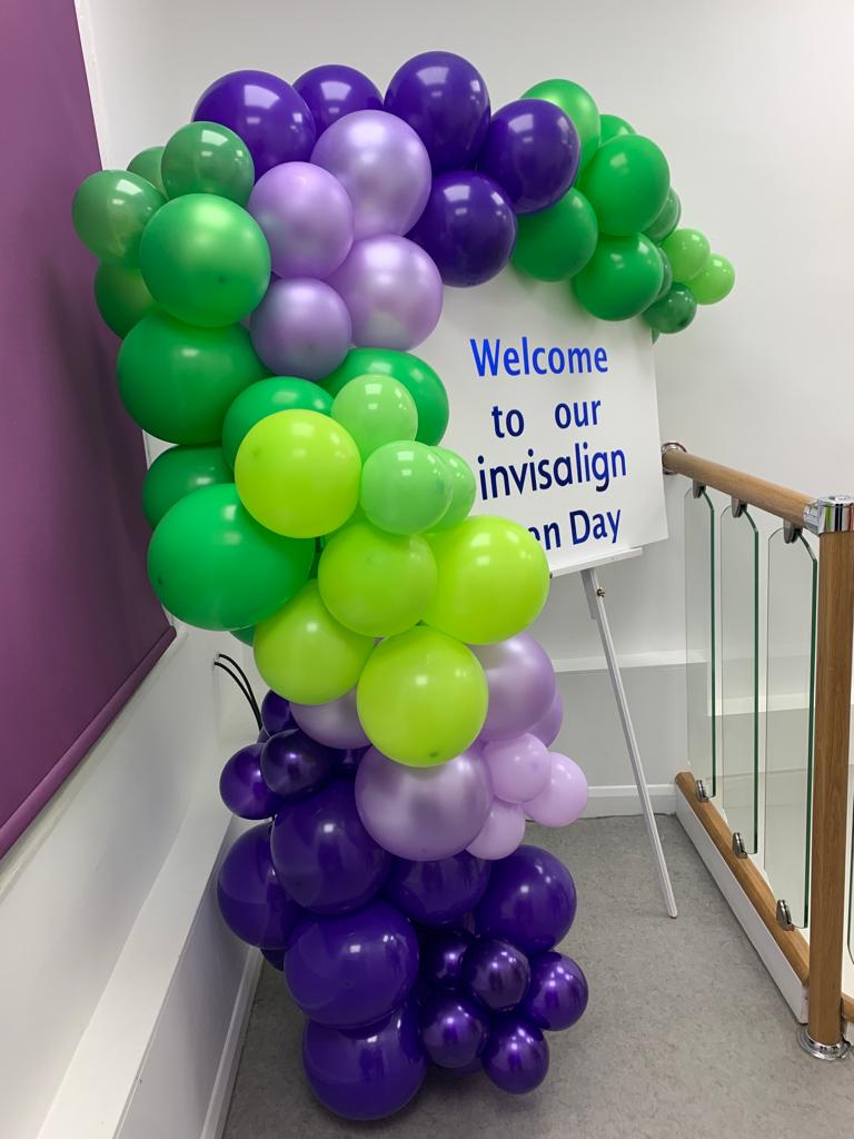 Corporate Easel and Balloons