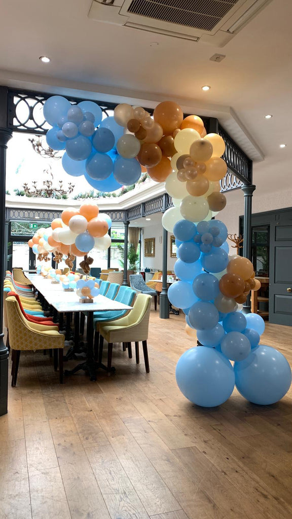 Teddy colour theme balloon installation