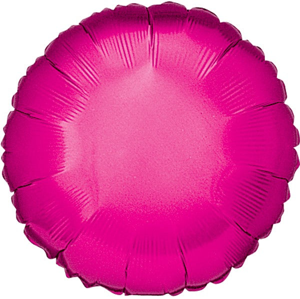 Foil 18" Round in Hot Pink