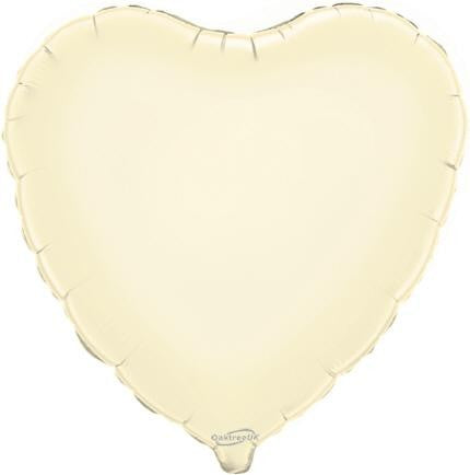 Foil 18" Heart in Ivory