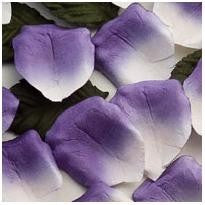Rose Paper Petals Purple and Ivory