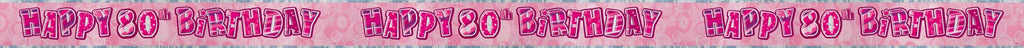 80th Pink Banner