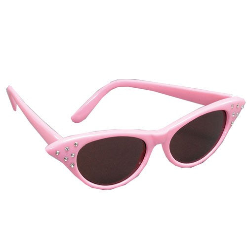 Accesories - Pink Diamante 1950s Glasses