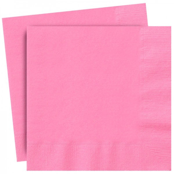 Bright Pink Paper Lunch Napkins, 33cmx33cm (13x13 inches)