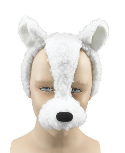Fluffy Lamb Mask on Headband with Sound- Great for Nativity Plays!