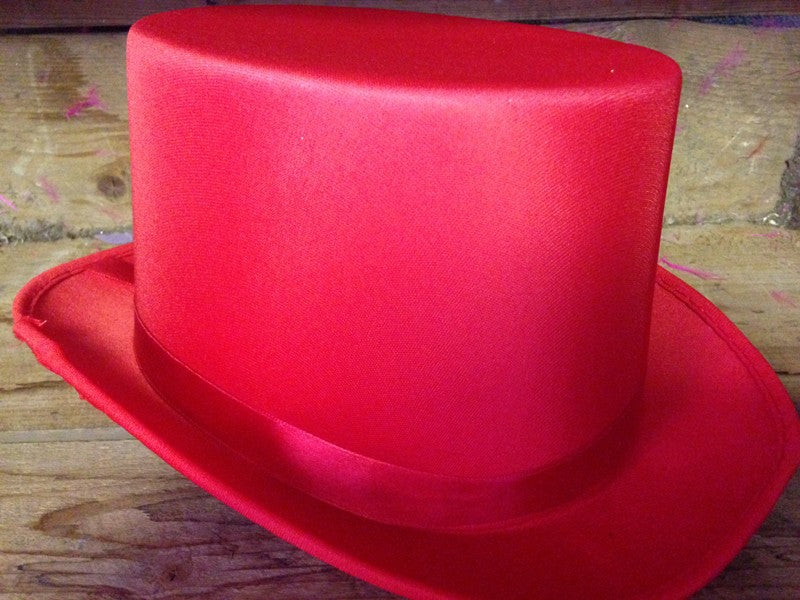Headware - Top Hat - Hot Pink, Sparkly Gold & Silver, Sequinned Silver