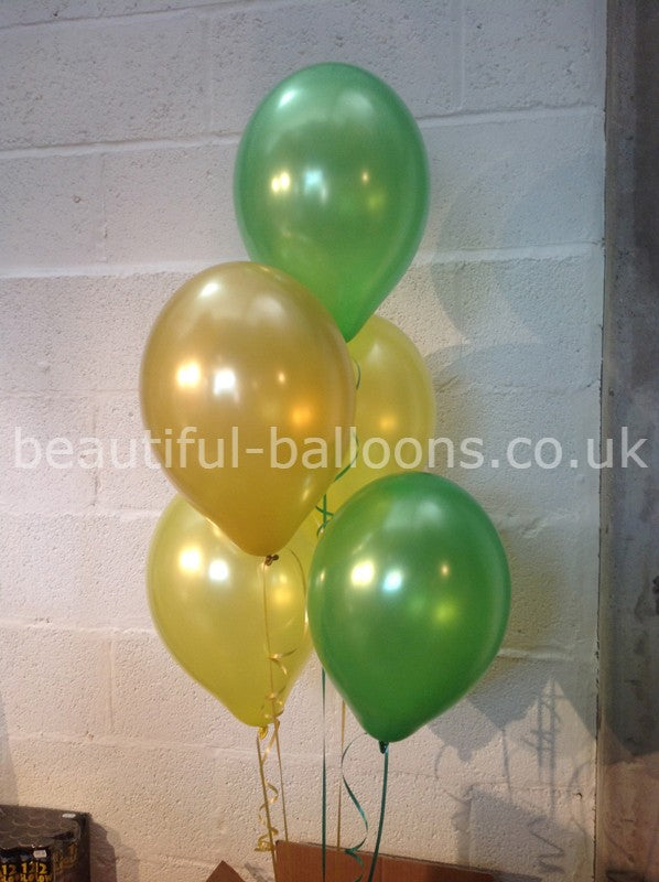 Party Pineapple Shade Range - Pearlised Latex Balloons (Helium Quality)