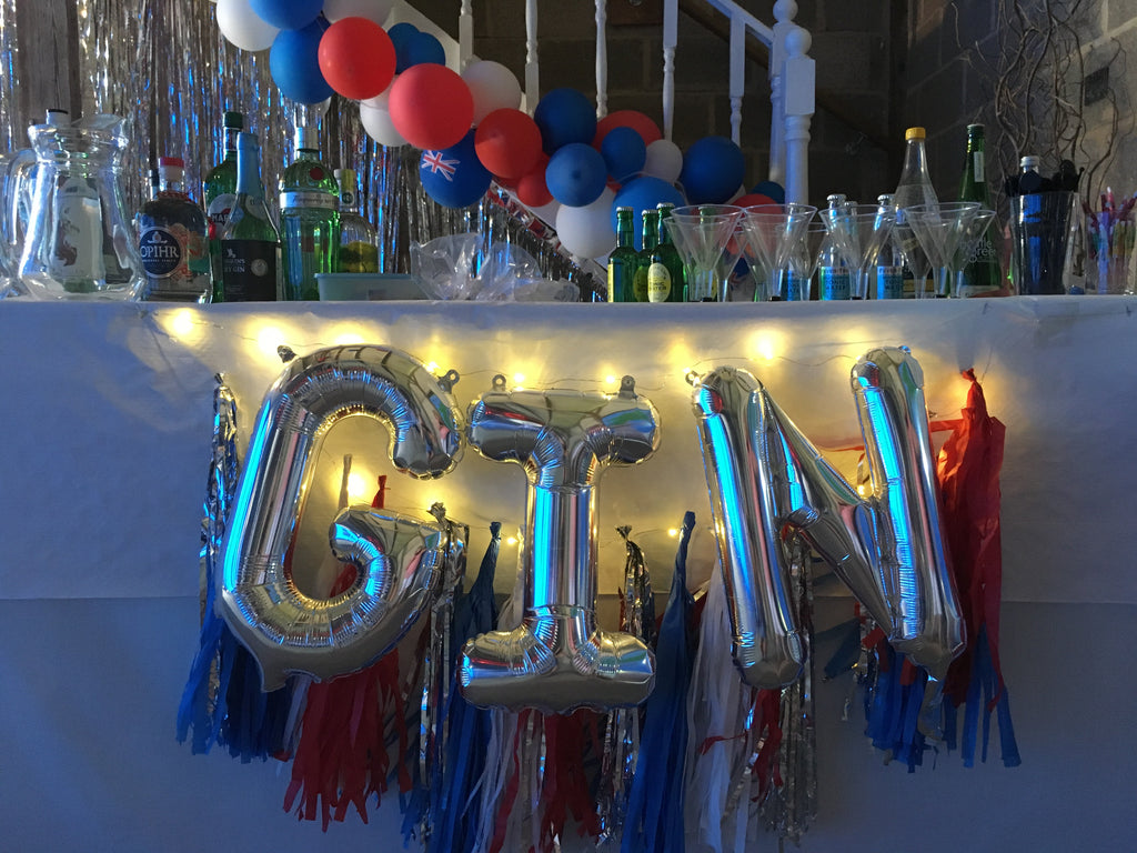 16" Silver Foil Letters - GIN