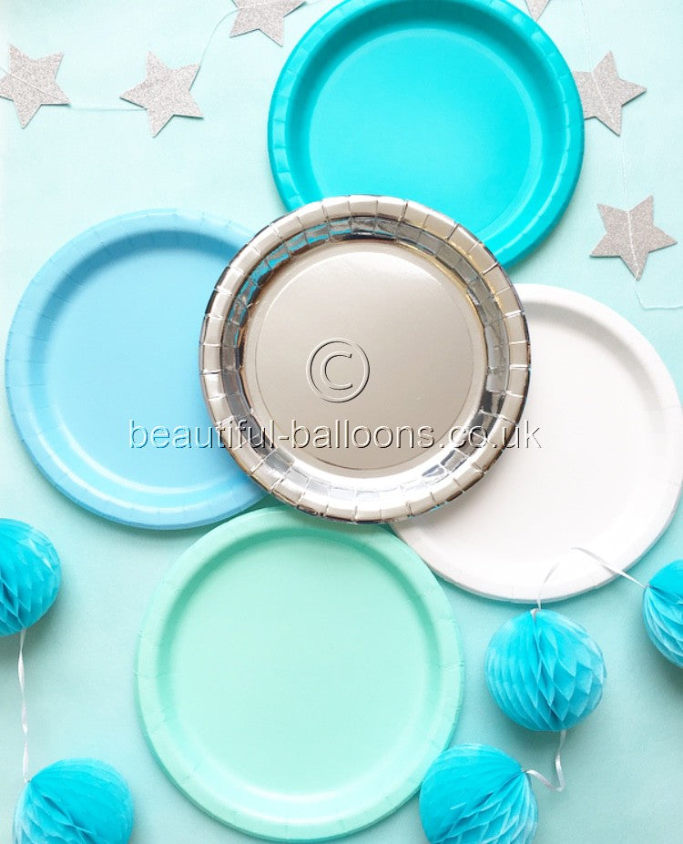 40 x Baby Shower Party Plates for Boys