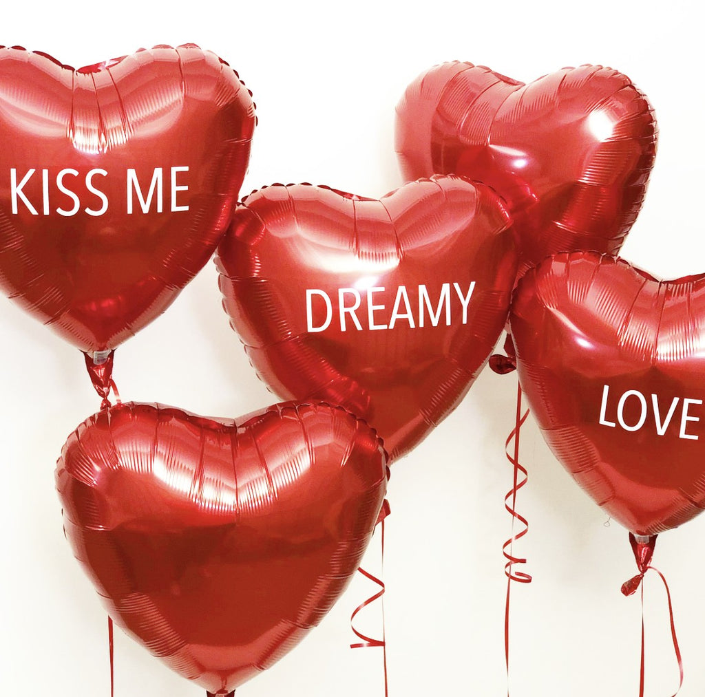 Personalised Foil Red Valentine's Balloons