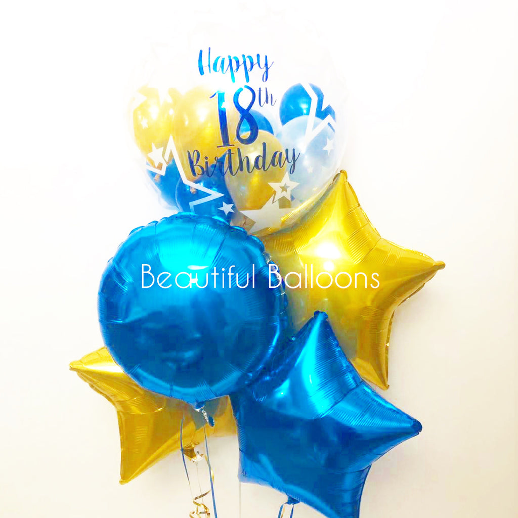 Personalised 18th Birthday Balloon Bunch