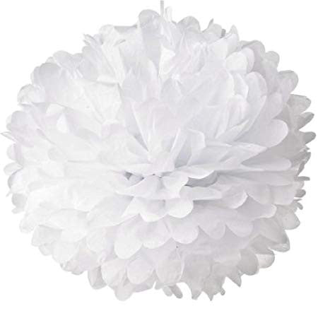 White tissue paper Pom Pom