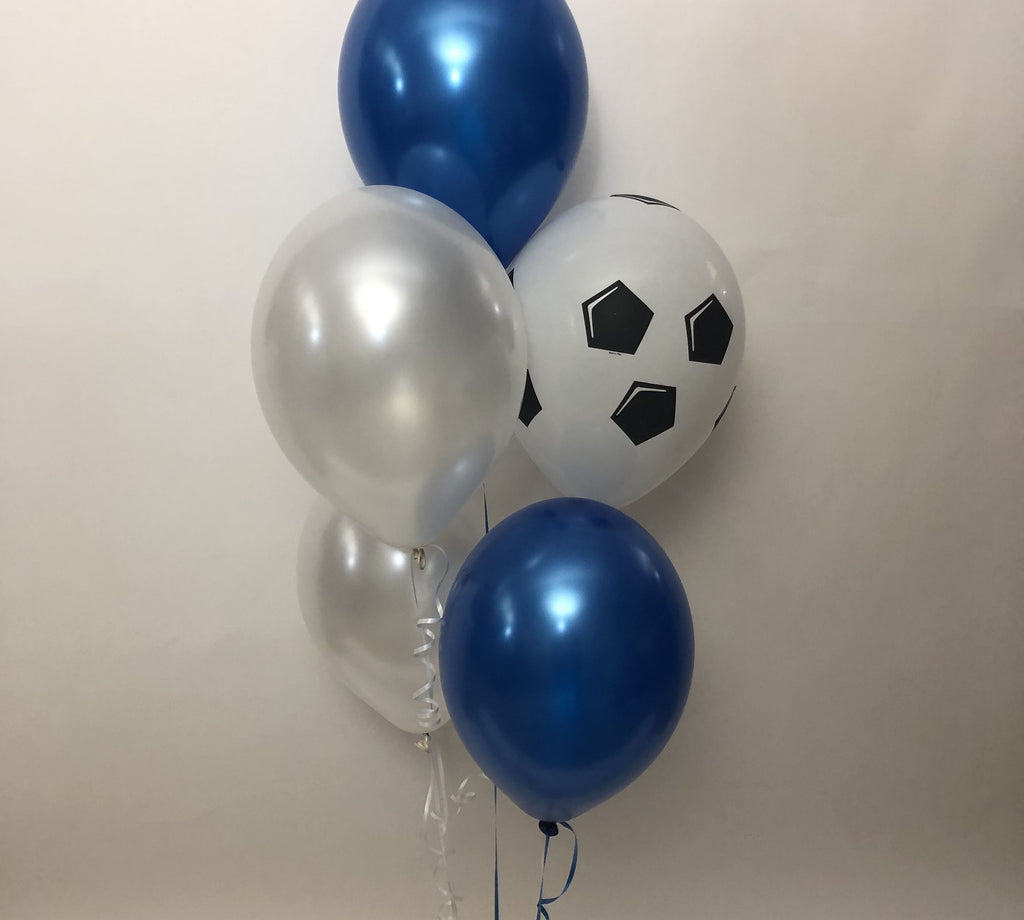 Royal Blue and White Football Balloons - Chelsea / Everton