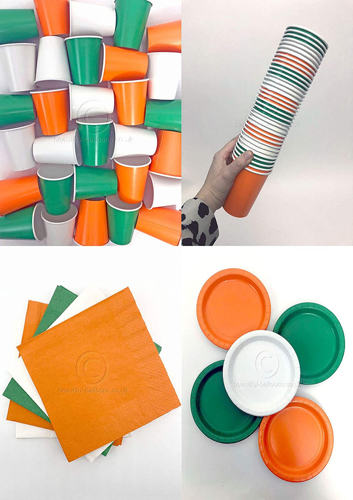 Irish Shade Range Party Kit - Cups, Napkins and Plates! Complete Kit