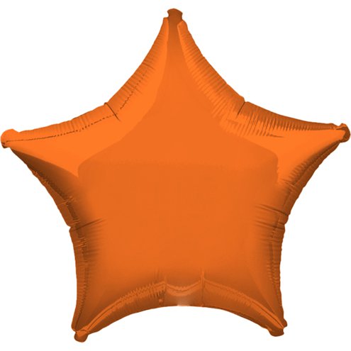 Foil 18" Star in Orange
