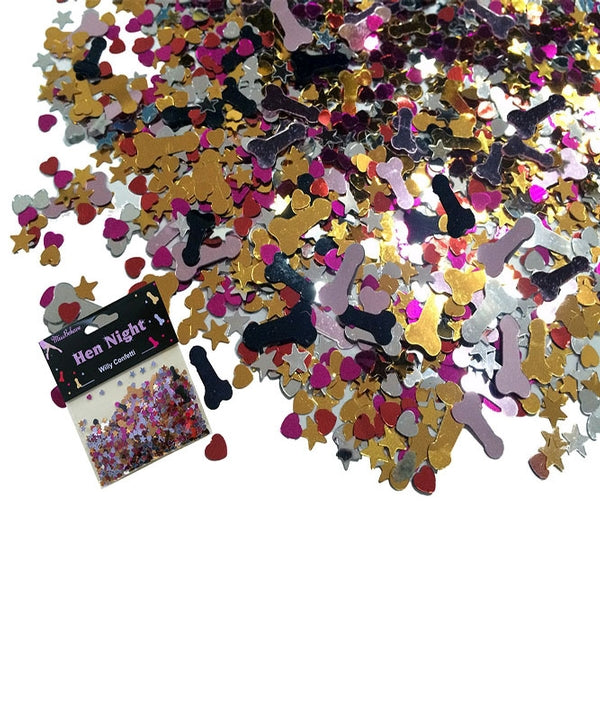 Hen party willy foil confetti