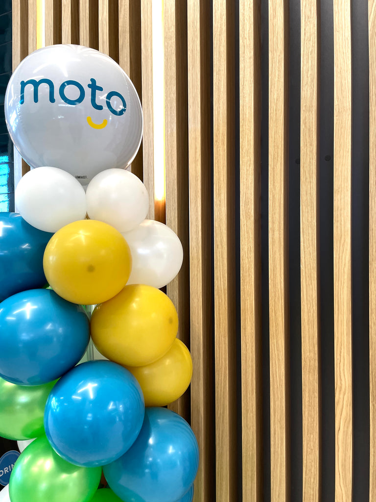 Corporate balloon Columns with logo