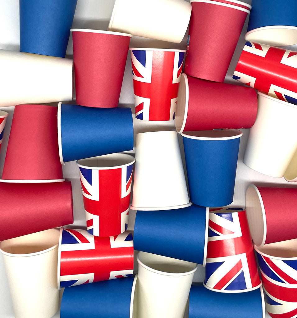 VE day Paper cup set union jack