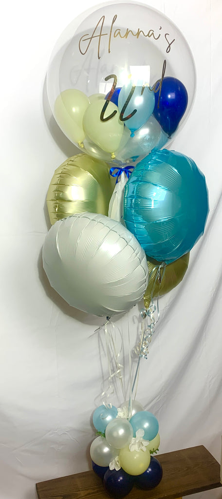 Bubble bunch with base Lemon and Blues Personalised