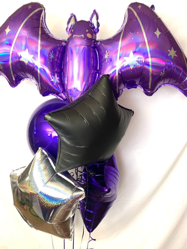 Halloween Bat Bunch of balloons