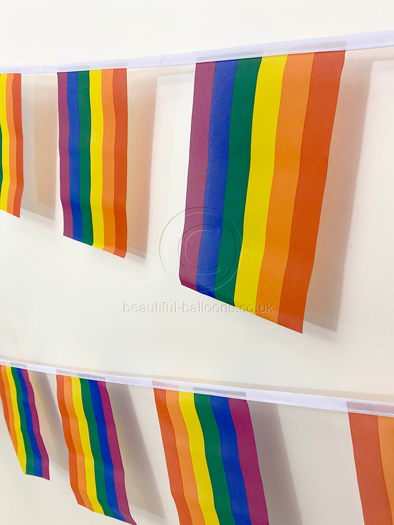 Gay pride fabric Rainbow bunting