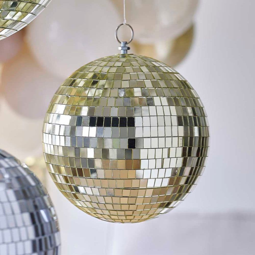 gold glitter ball 30cm