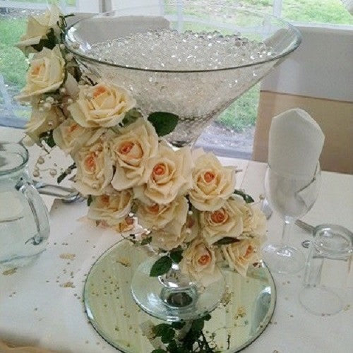 Rose and Pearl Martini Glass