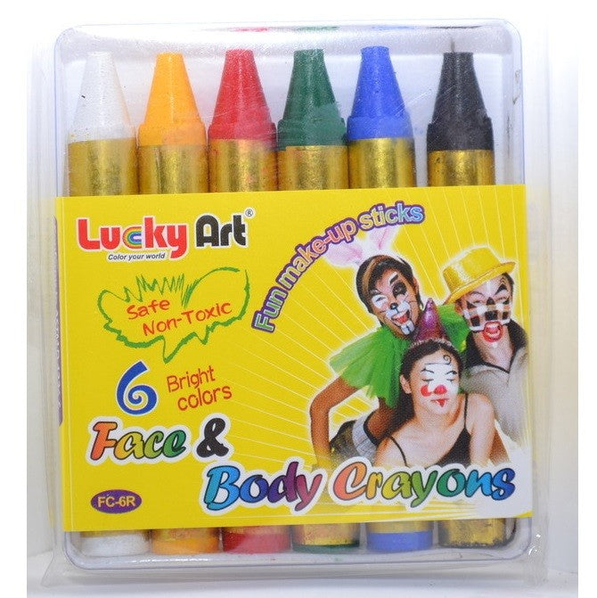 Lucky Art 6 Face & Body Crayons