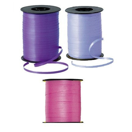 Curling Ribbon Pack of 3 Hot Pink, Baby Pink & Purple