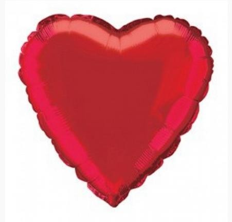 Foil 18" Heart in Red