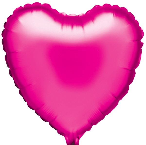 Hot pink 18" foil heart