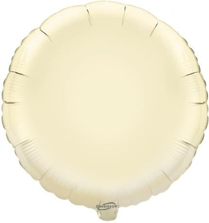 Foil 18" Round in Ivory