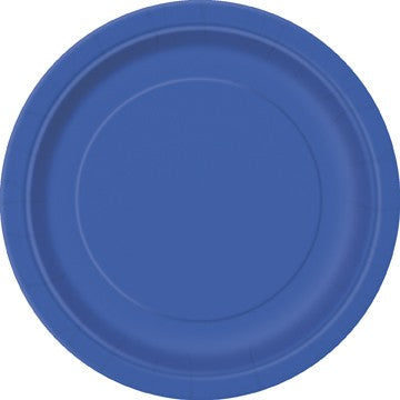 Royal Blue 16 Pack of 9" Paper Plates