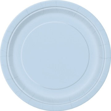 Pale Blue 16 Pack of 9" Paper Plates
