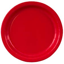 Red 16 Pack of 9" Paper Plates