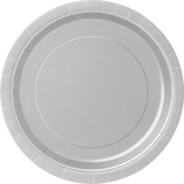 Silver 16 Pack of 9" Paper Plates