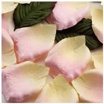 Rose Paper Petals Pink and Ivory