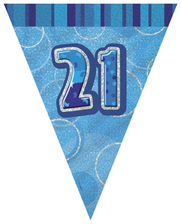 21st Blue Flag Banner