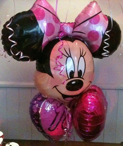 Cluster - Birthday - Minnie Mouse Cluster including Personalised Foil - Contact For Details - Prices are Approximations