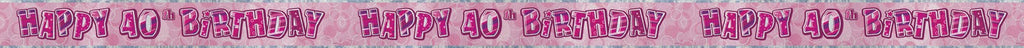 40th Pink Banner