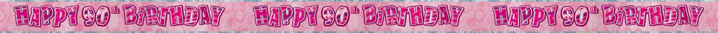 90th Pink Banner