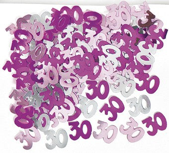 30th Pink Foil Confetti