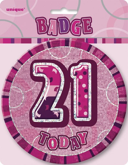 21st Pink Giant Badge