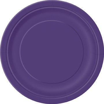 Bright Purple 16 Pack of 9" Paper Plates