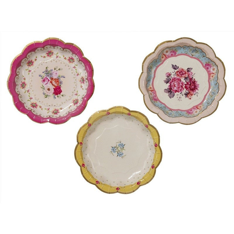 Paper Plates - Dainty Utterly Scrumptious Pack of 12
