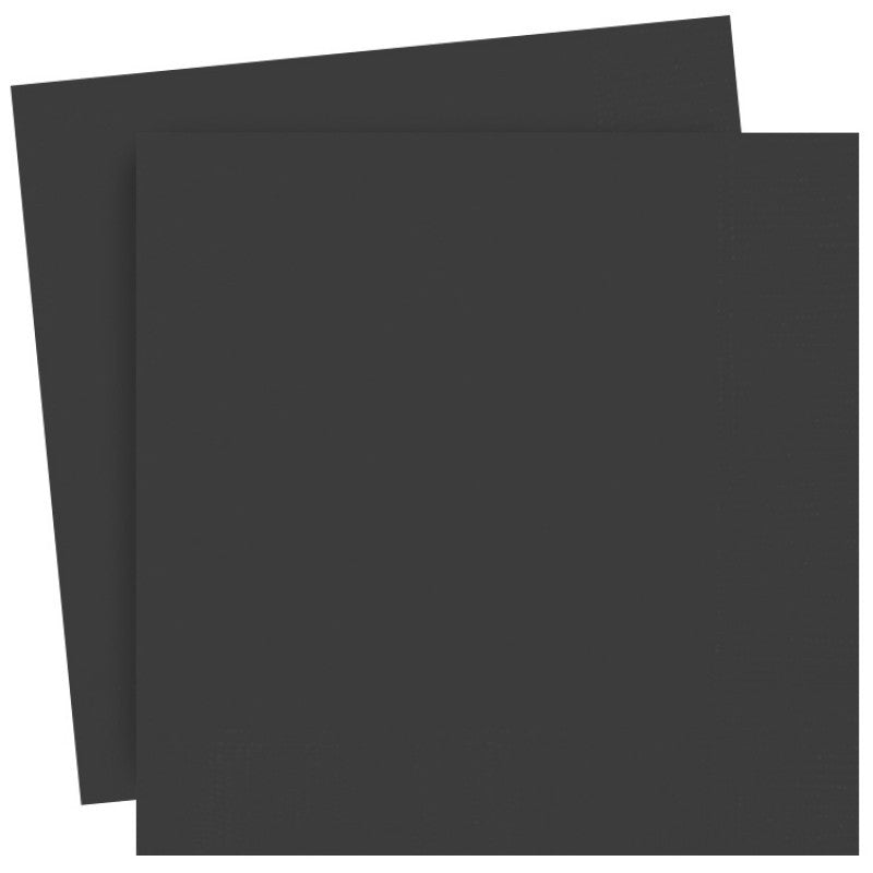 Midnight Black Paper Lunch Napkins 30cm x 30 cm (13 x 13 inches)