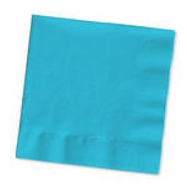 Bright Caribbean Blue  Paper Dinner  Napkins, 40cmx40cm (13x13 inches)