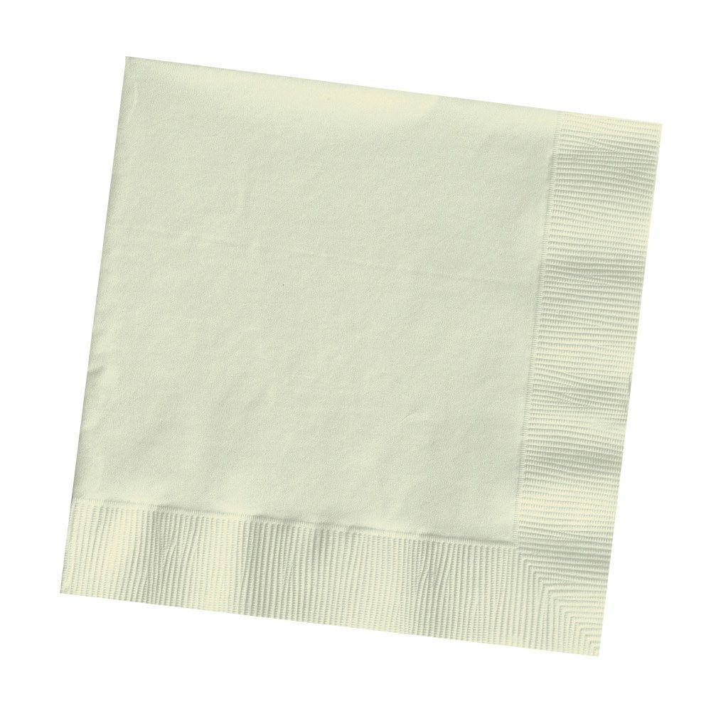 Ivory Paper Dinner Napkins, 40cmx40cm (Approx 15x15 inches)