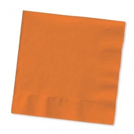 Orange Paper Dinner Napkins, 40cmx40cm (Approx 15x15 inches)