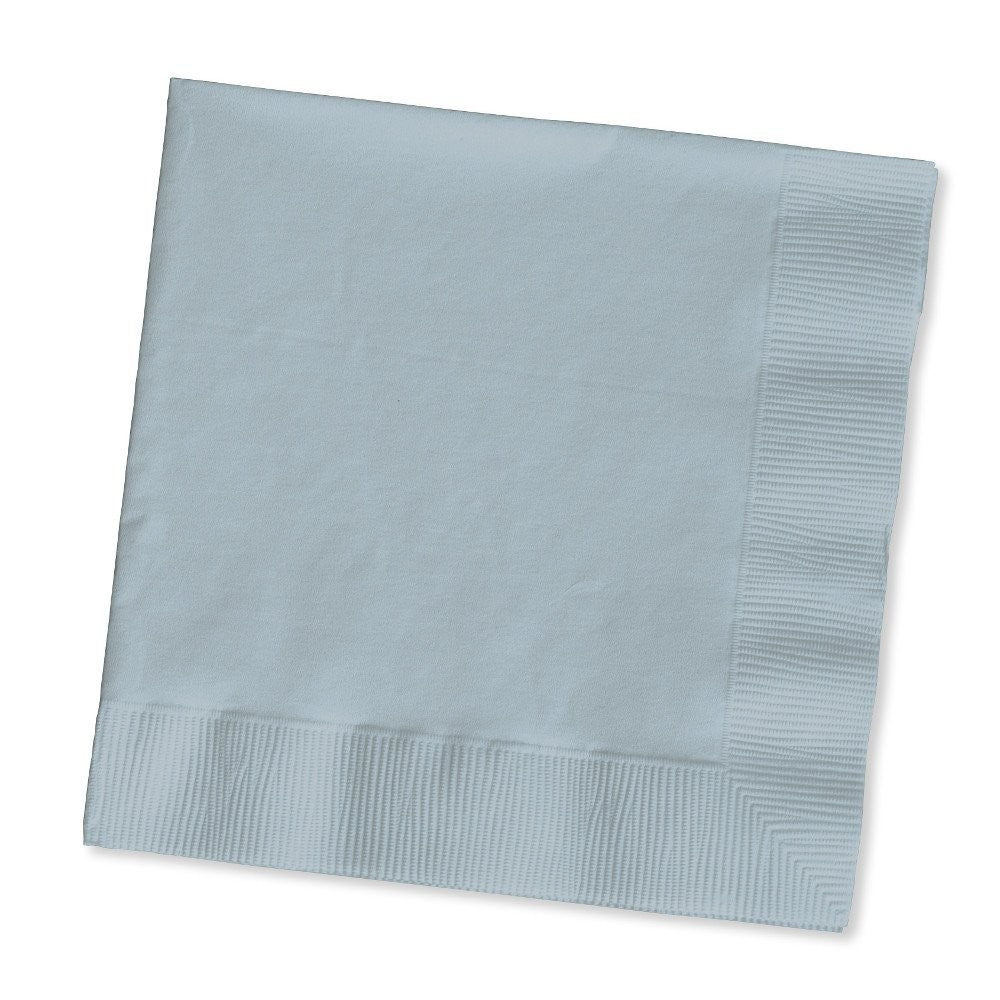 Silver Paper Dinner Napkins, 40cmx40cm (Approx 15x15 inches)